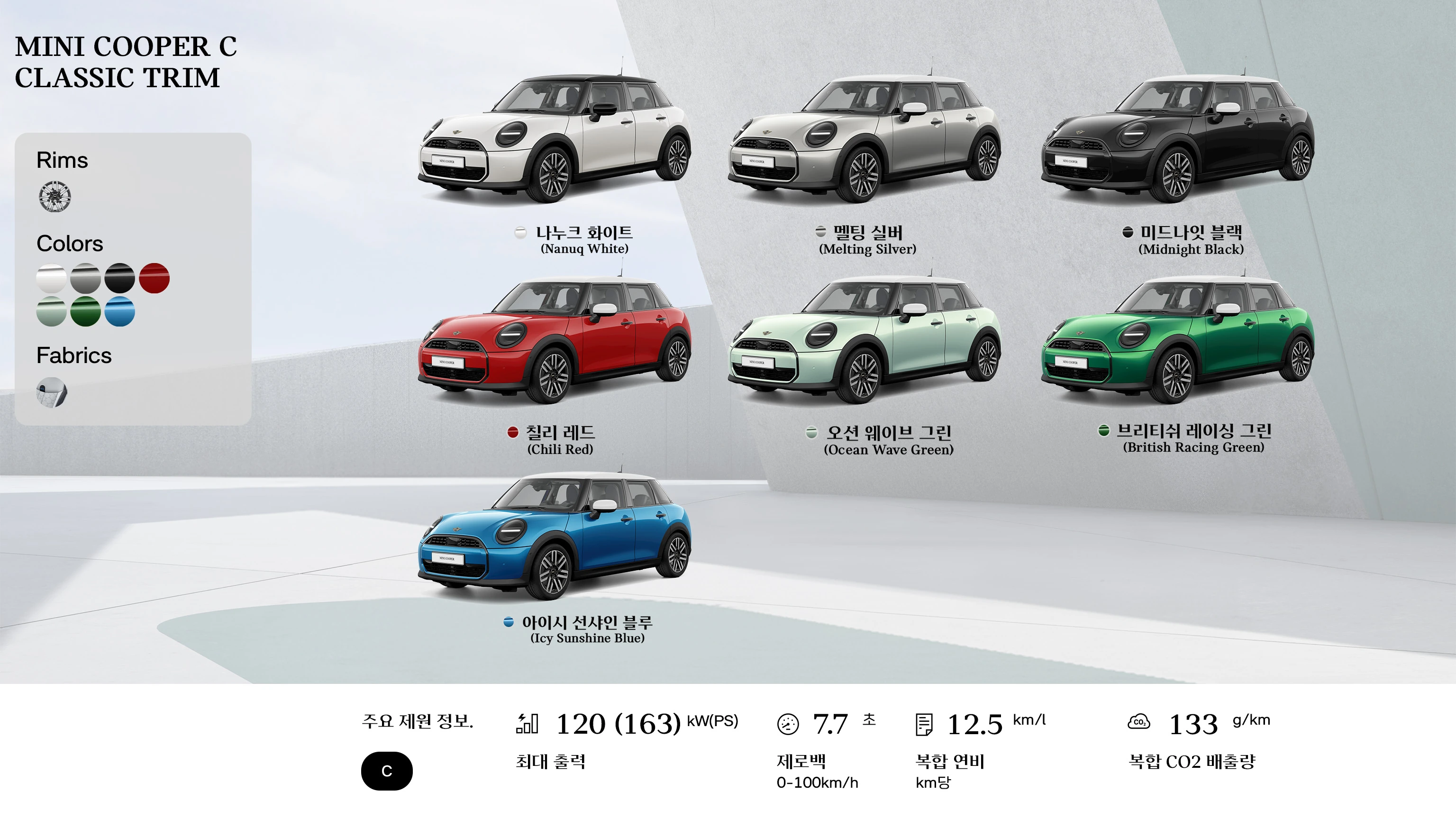 MINI Cooper 컨버터블 - 개요 - 휠 클로즈업