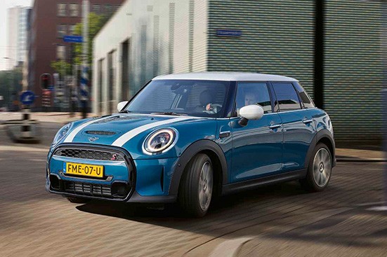 MINI 3-door Hatch – grey and black – front view